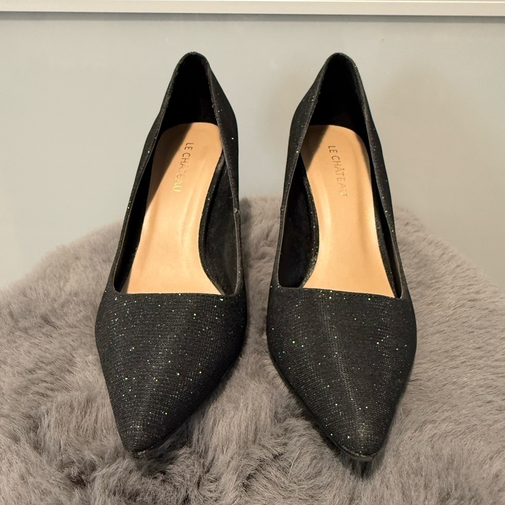 Le Chateau Sparkling Black Women's Heels
